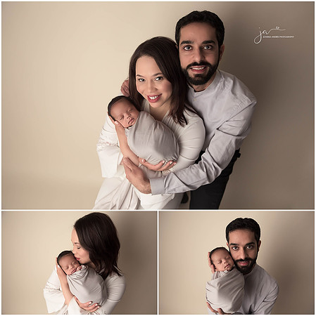 Newborn Family Portraits Collage