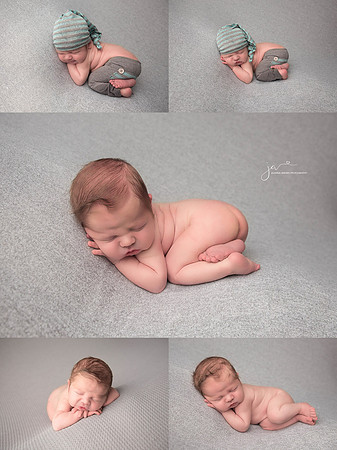 Newborn Baby Boy Collage of Images