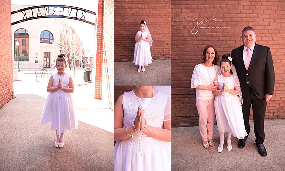 First Communion Outdoor Photo collage