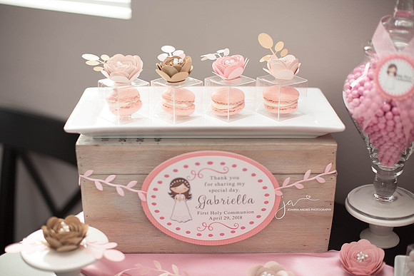 First Communion Dessert Table