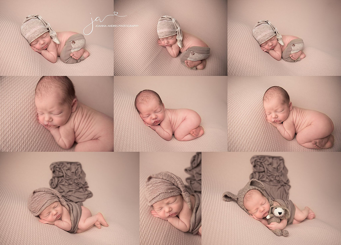 Collage of Newborn Boy in neutrals