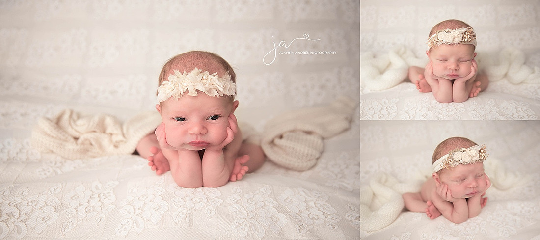 Froggy Pose on Baby girl
