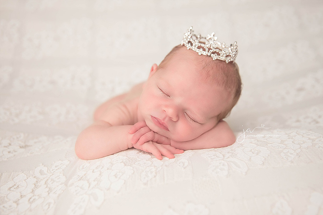 Baby Girl wearing crown