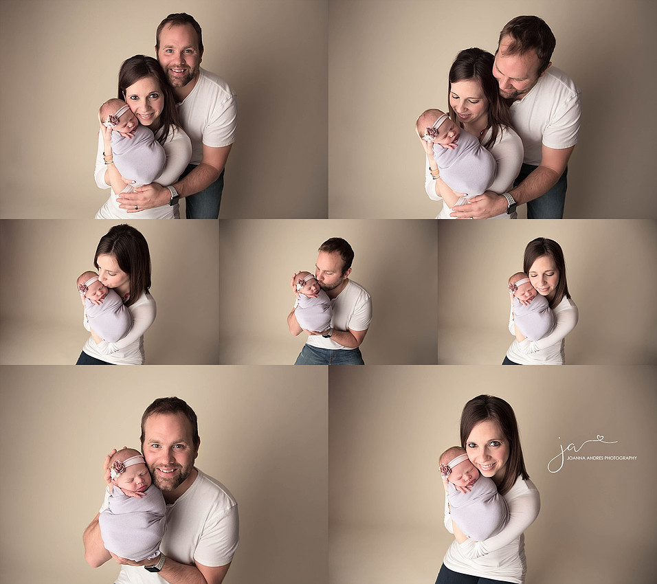Parent Collage with Baby girl
