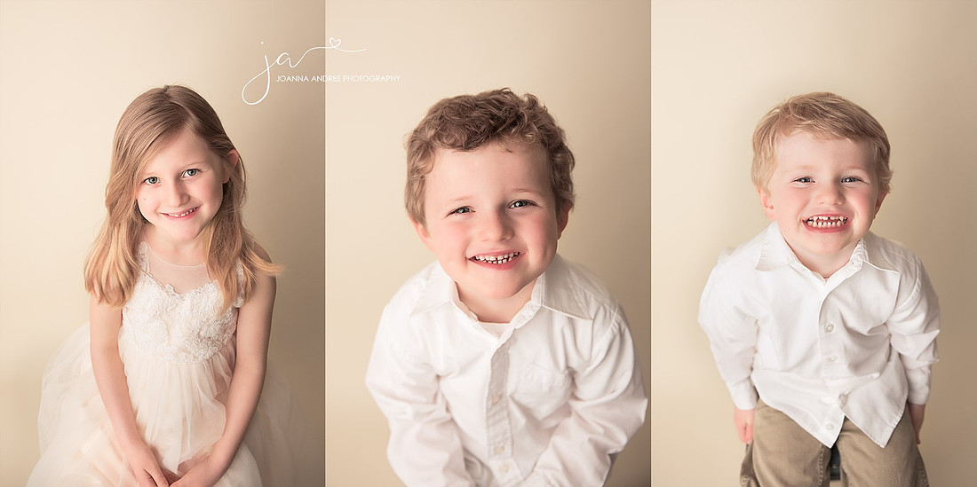Individual Shots of Siblings in a collage