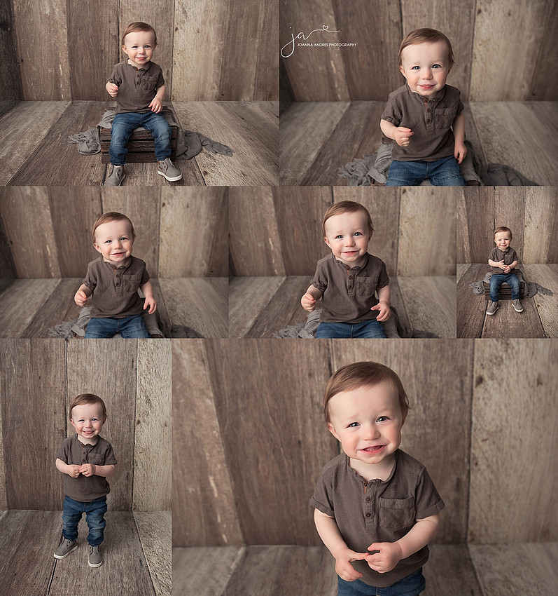 One Year Old Boy Collage