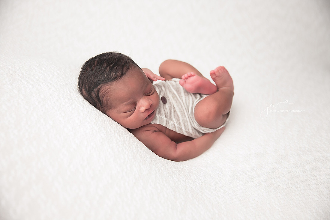 Newborn Baby Boy Huck Finn Pose