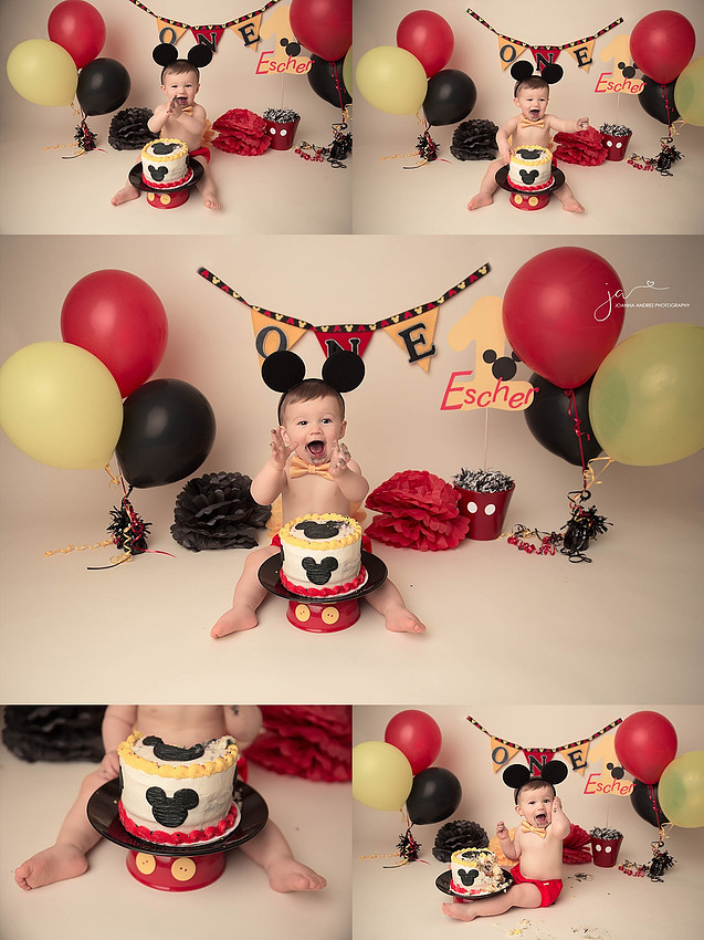 1st Birthday Collage Mickey THemed