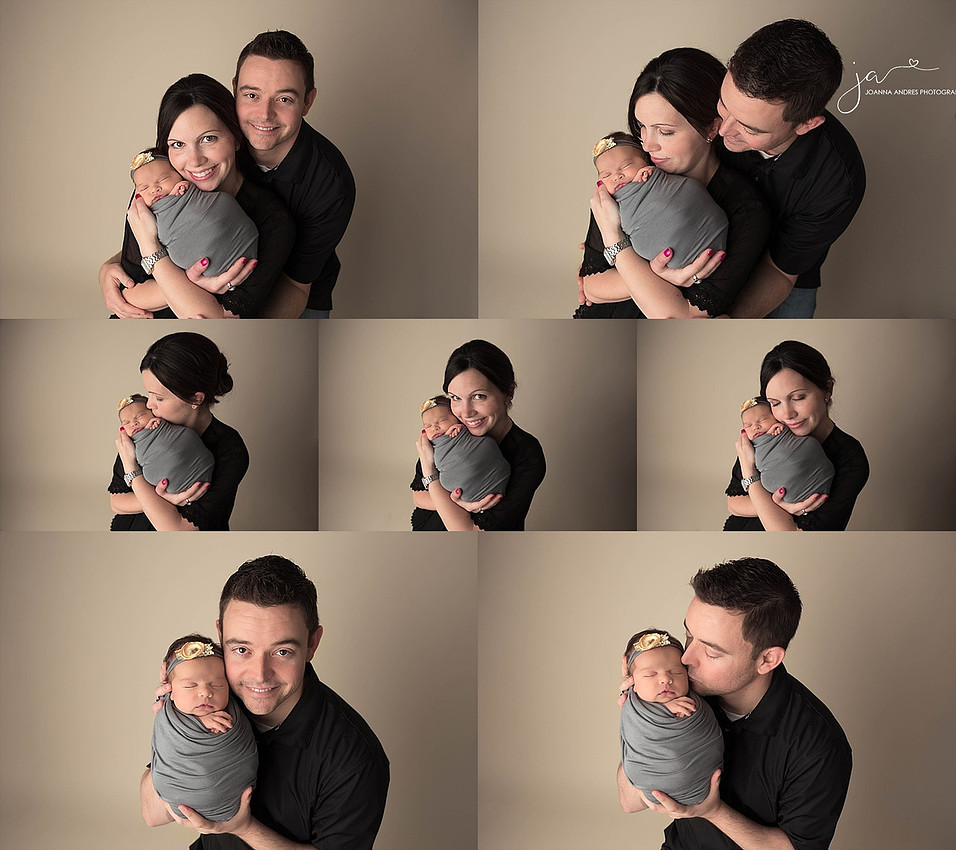Newborn Collage of parent shots