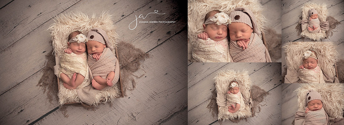 Twin Newborn Photographer Collage