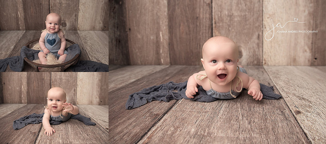 Six Month Baby Boy Collage