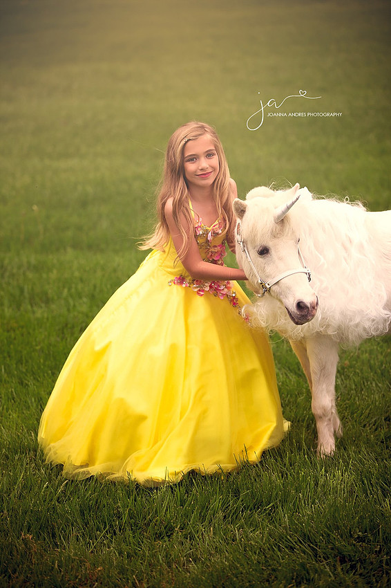 A girl and her unicorn