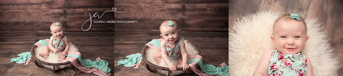 Collage of Baby in Basket