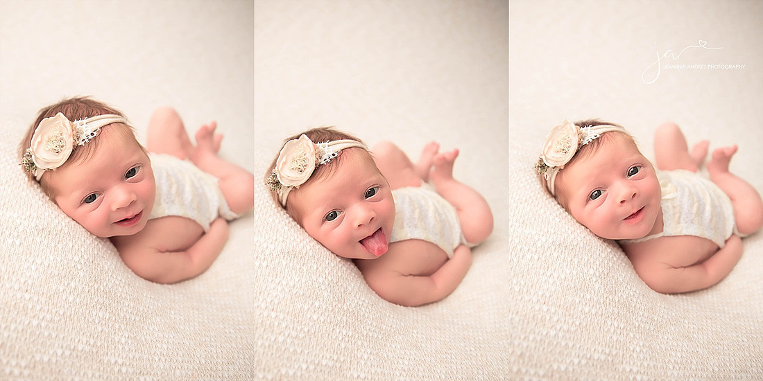 Baby Collage with different facial expressions