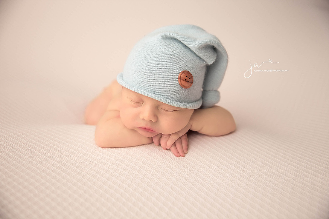 Baby Boy in Blue Hat