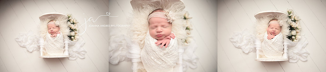 Collage of Baby Girl in Whites