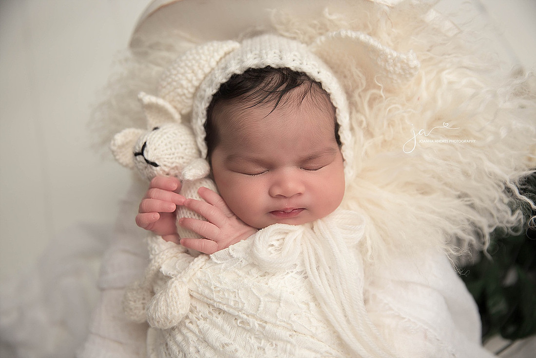 Close up of Baby with Lovey