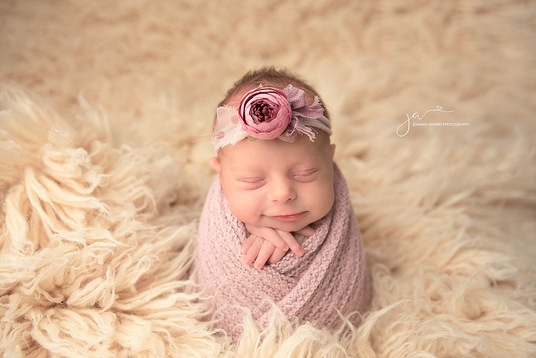 Baby Swaddled SMiling