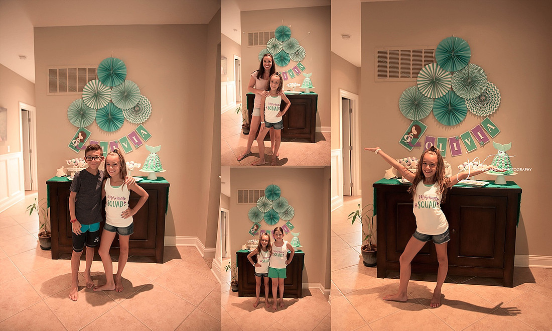 Collage of Mermaid Party