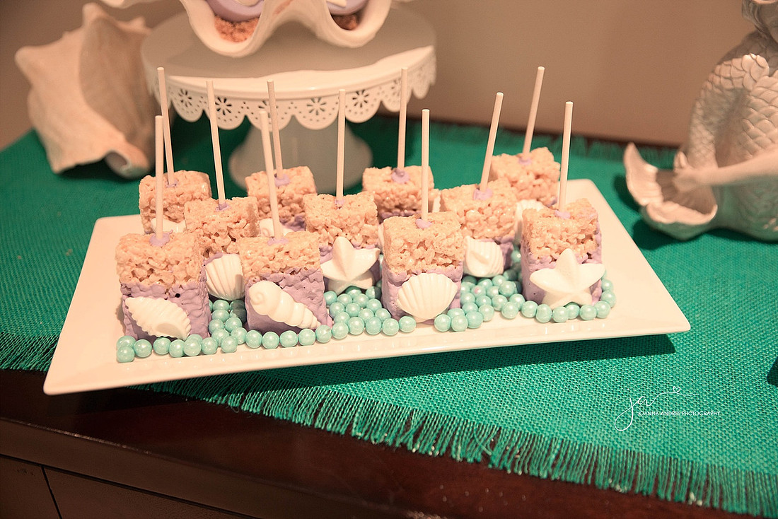 Mermaid Rice Crispy Treats