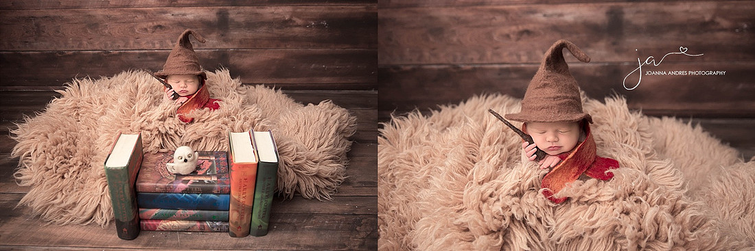 Harry Potter Themed Newborn Photo SHoot