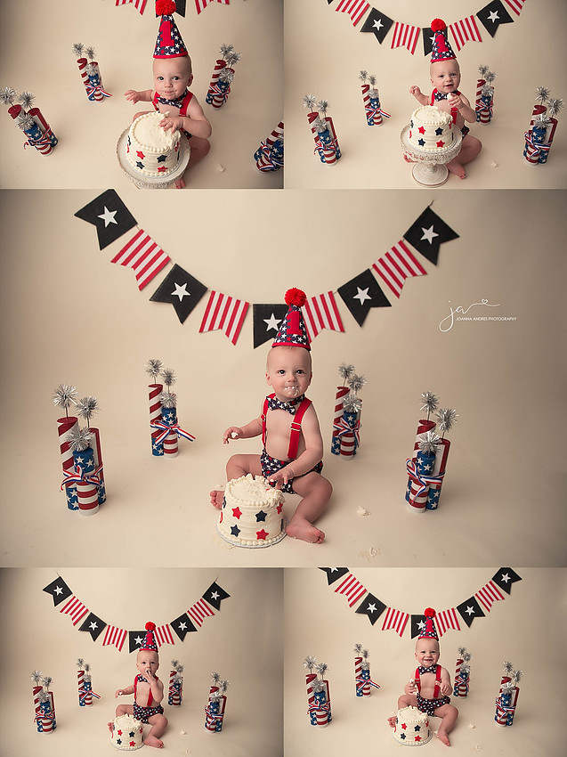 Patriotic 4th Of July Cake Smash