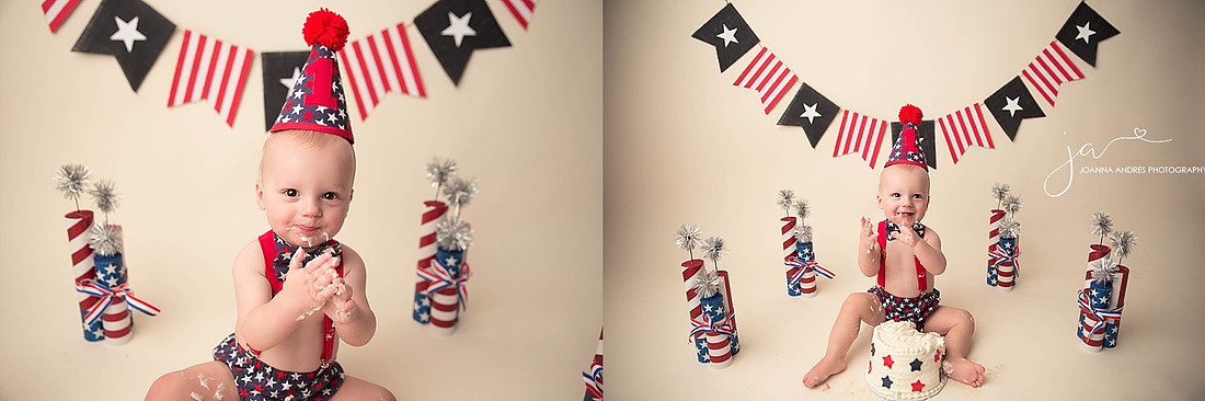 Patriotic 4th Of July Cake Smash