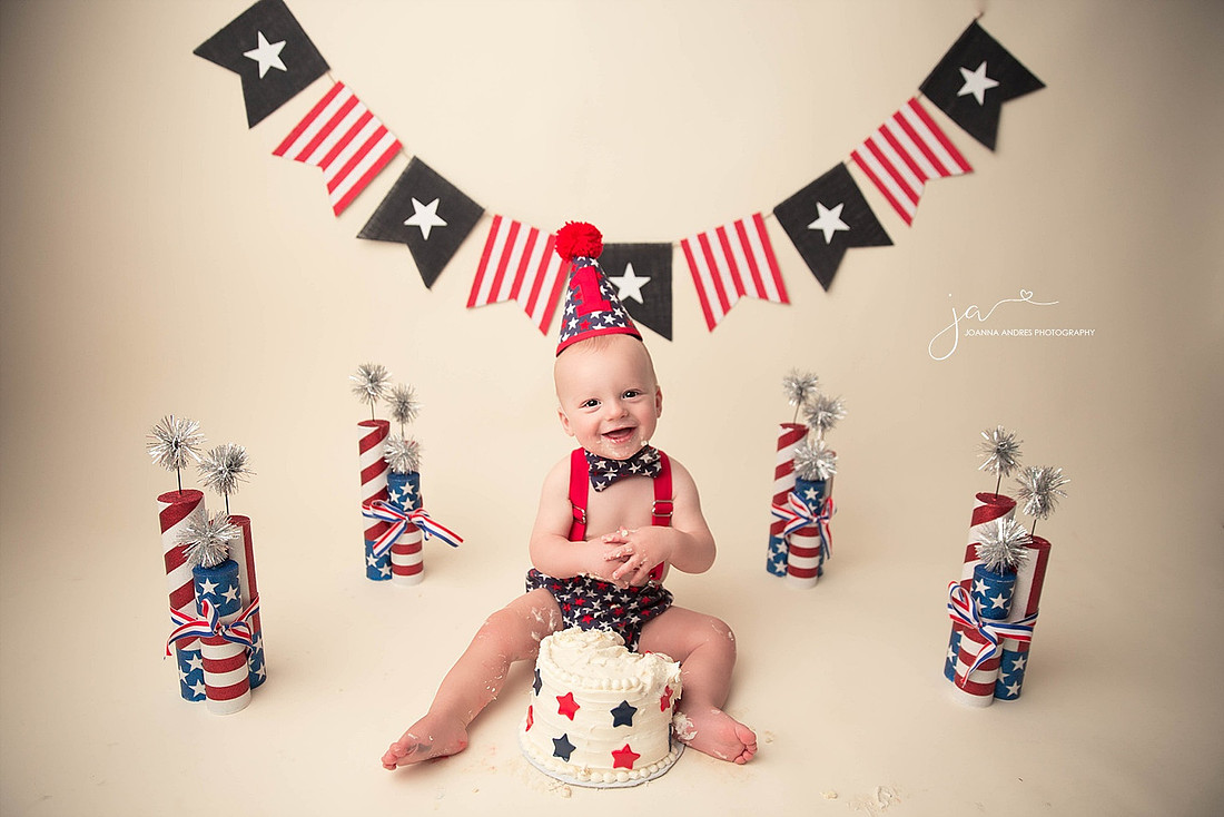 Patriotic 4th Of July Cake Smash