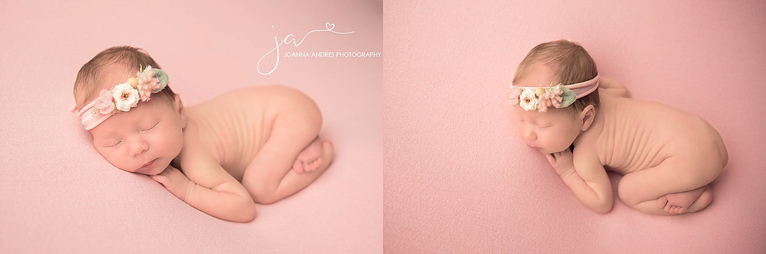 Baby Girl with Pinks