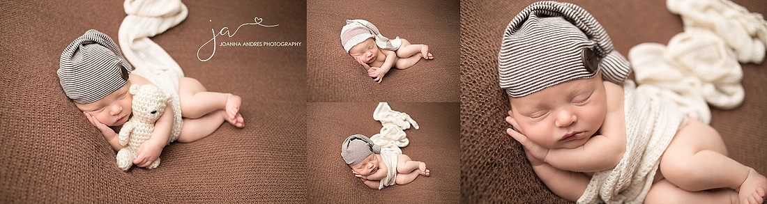 Collage of Baby in Side Laying Pose