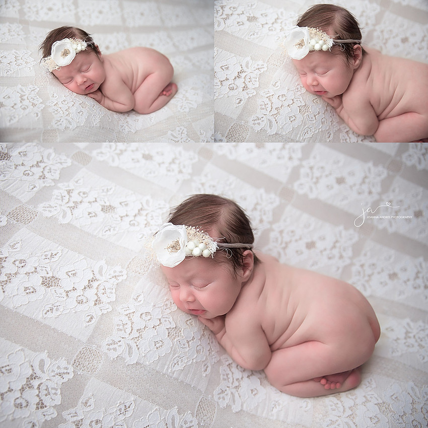 Collage of Baby Girl in Whites