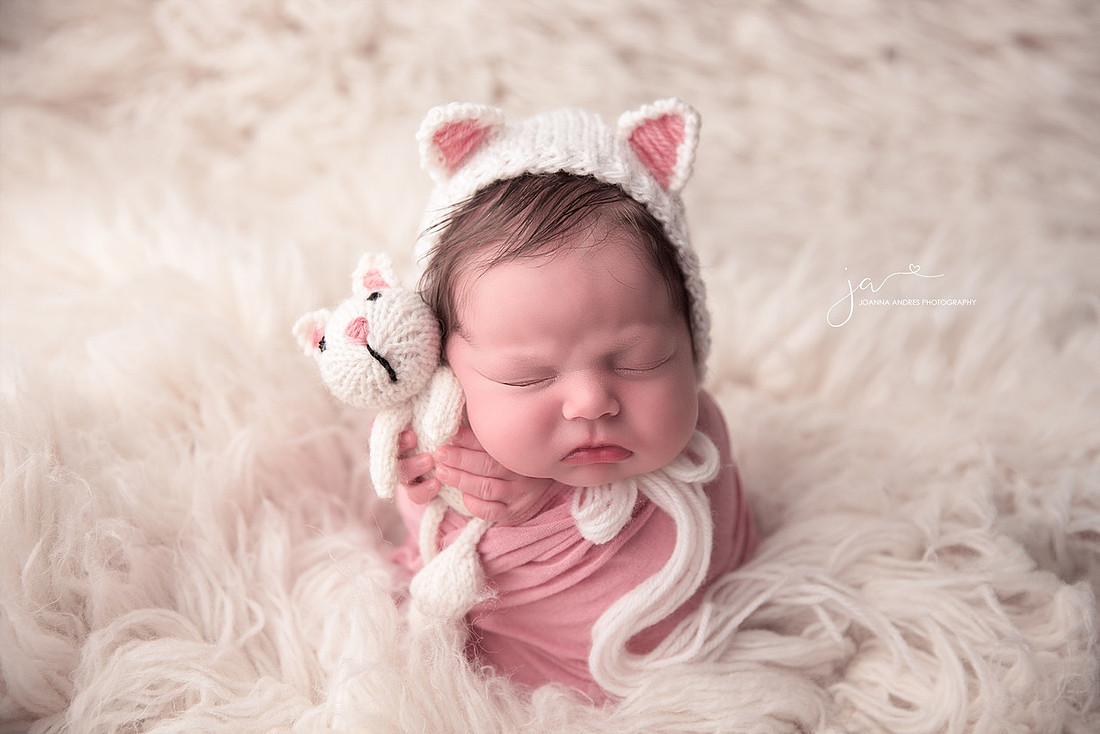 Potato Sack in Pink with Kitty