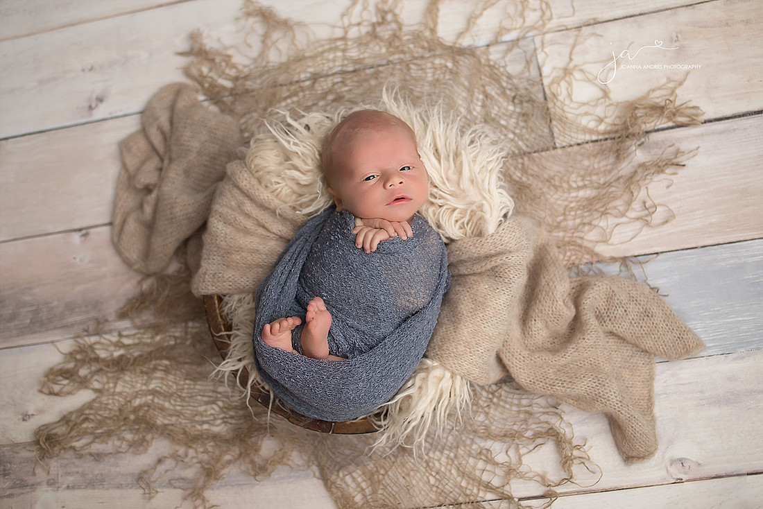 Baby Boy in a prop
