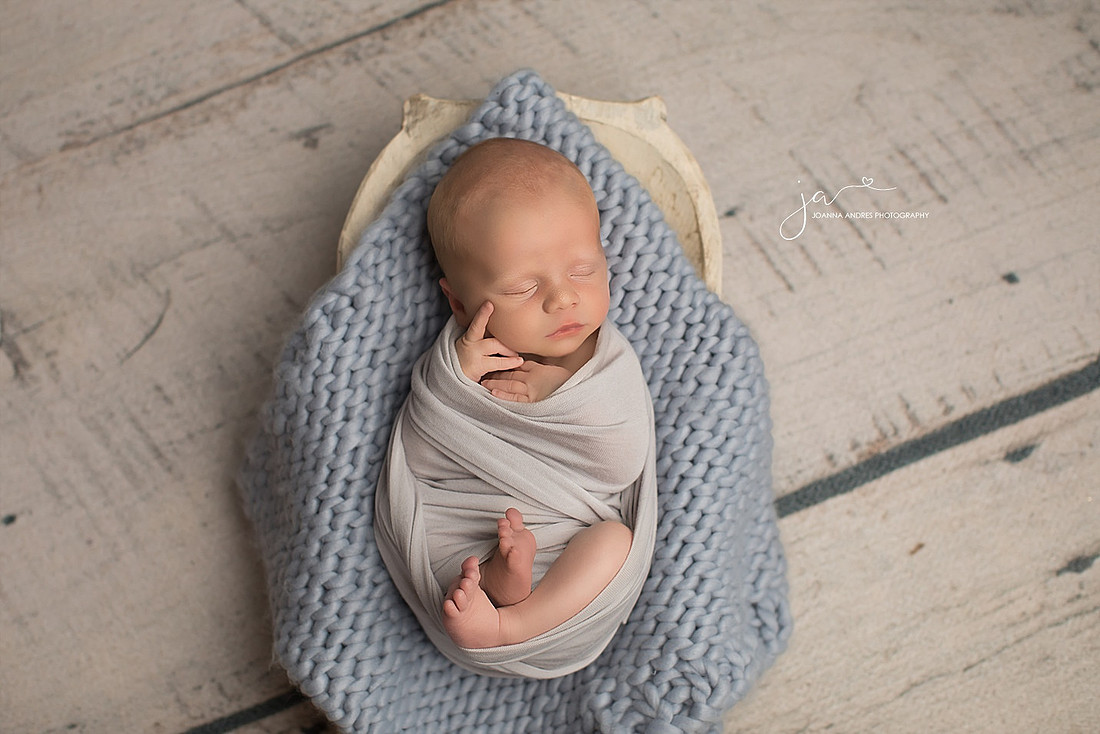 Baby Boy in a prop