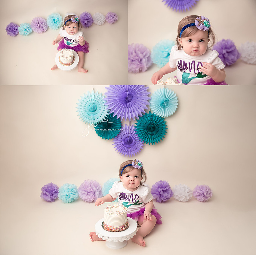 Cake Smash Mermaid Themed