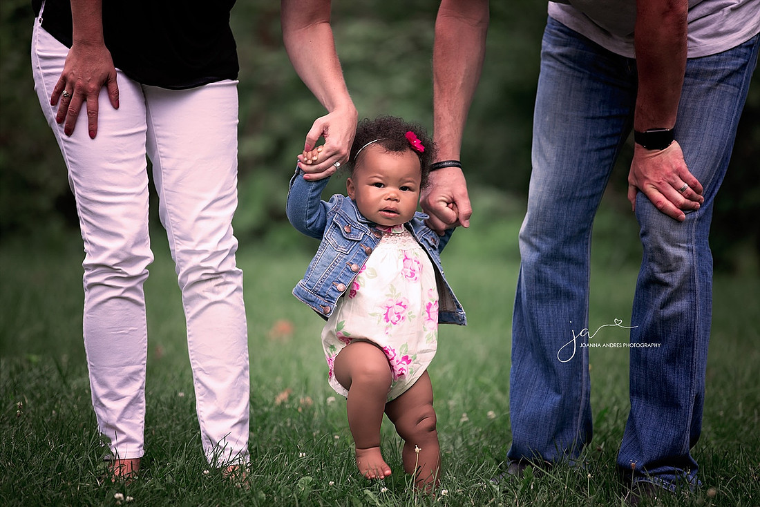 Baby Girl With Mom and Dad