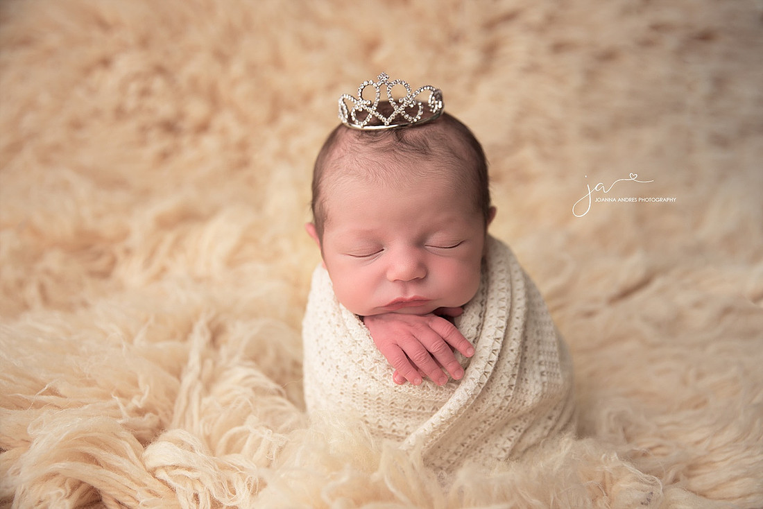 Baby girl with crown