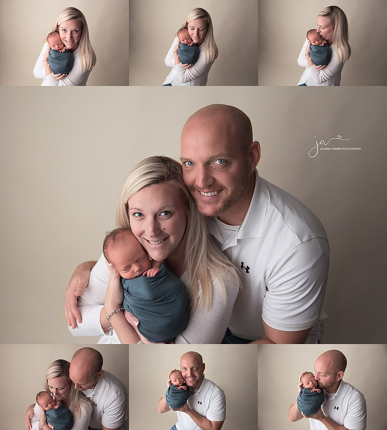 Family Collage with Newborn