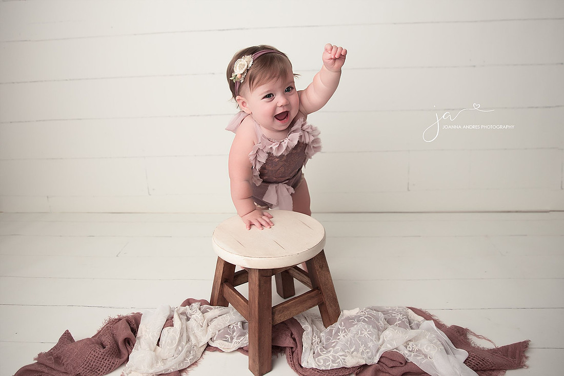 Baby with arm up!