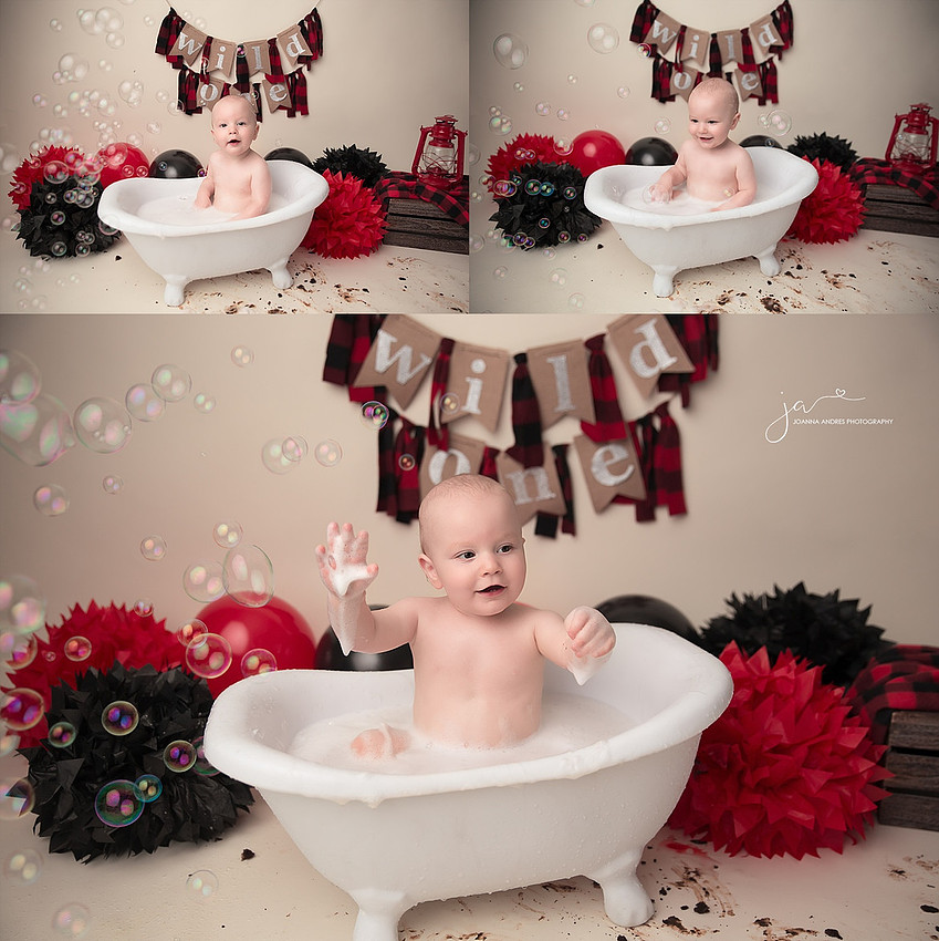 Wild One Themed Birthday Bathtub