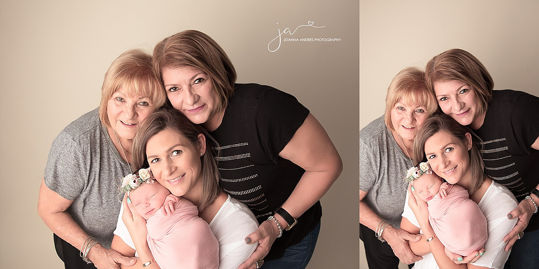 Baby photo of 4 generations