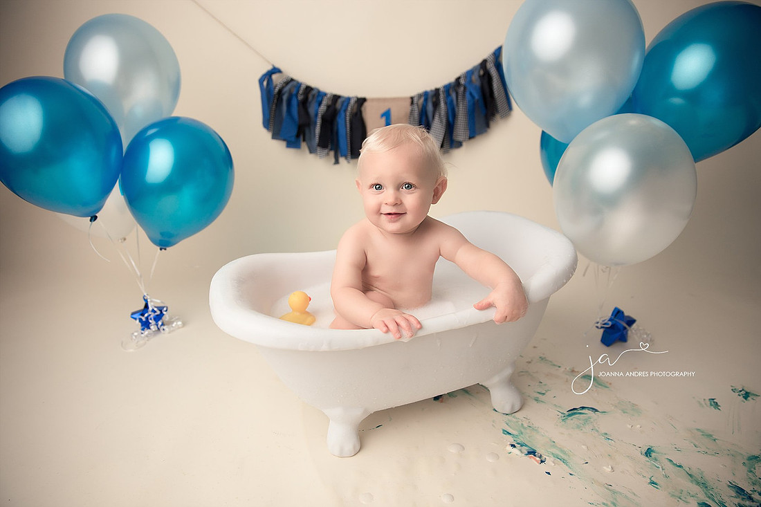 Baby Boy Bathtub Session