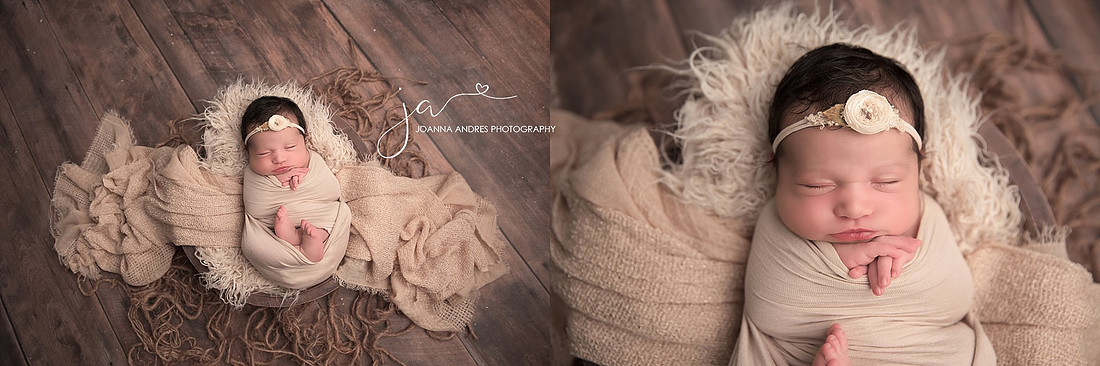 Baby Wrapped in Neutrals