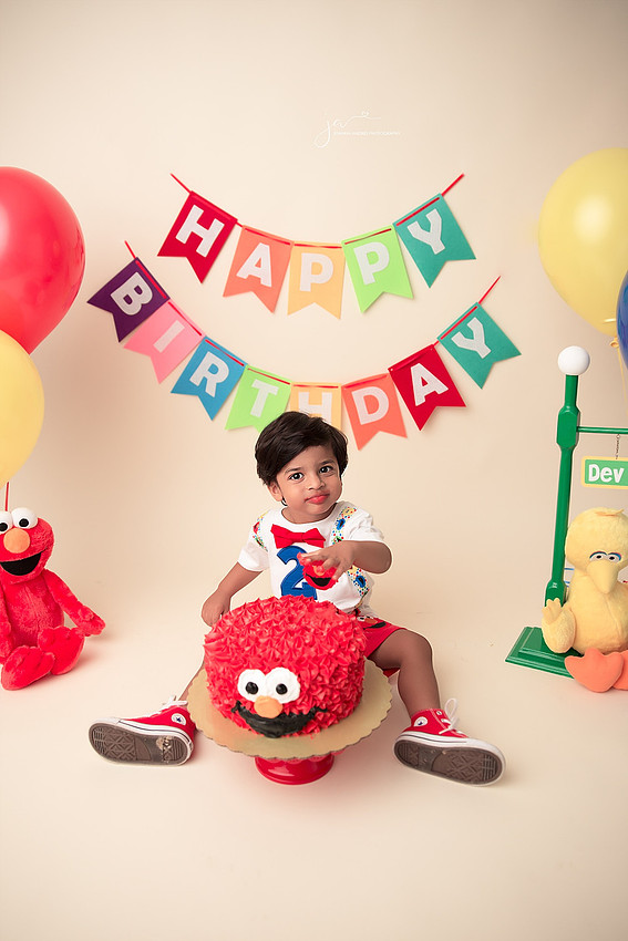 Elmo Cake Smash Session