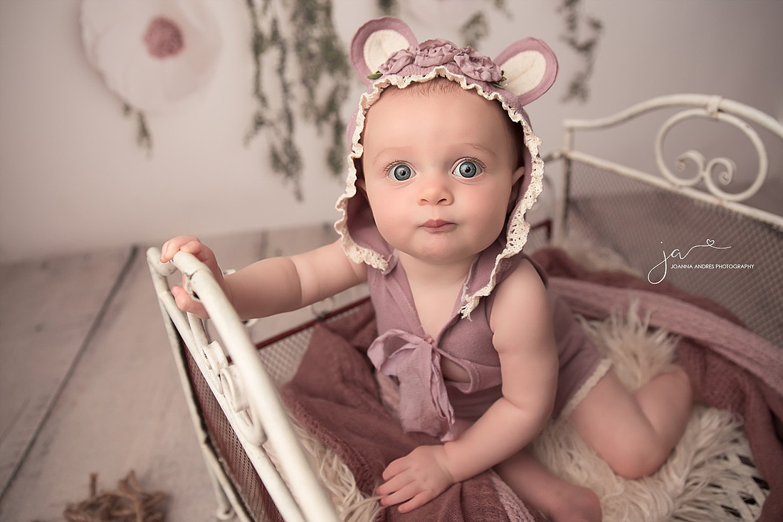 Baby with Big Blue Eyes