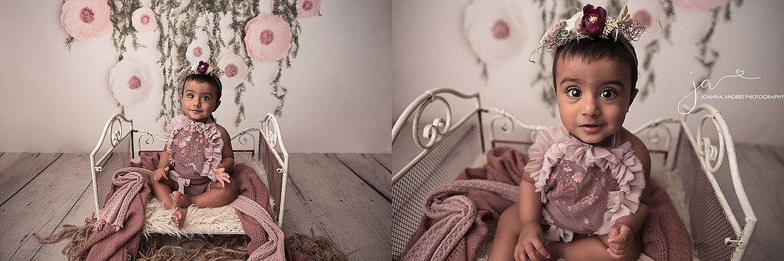 Baby In Mauves on Bed Prop