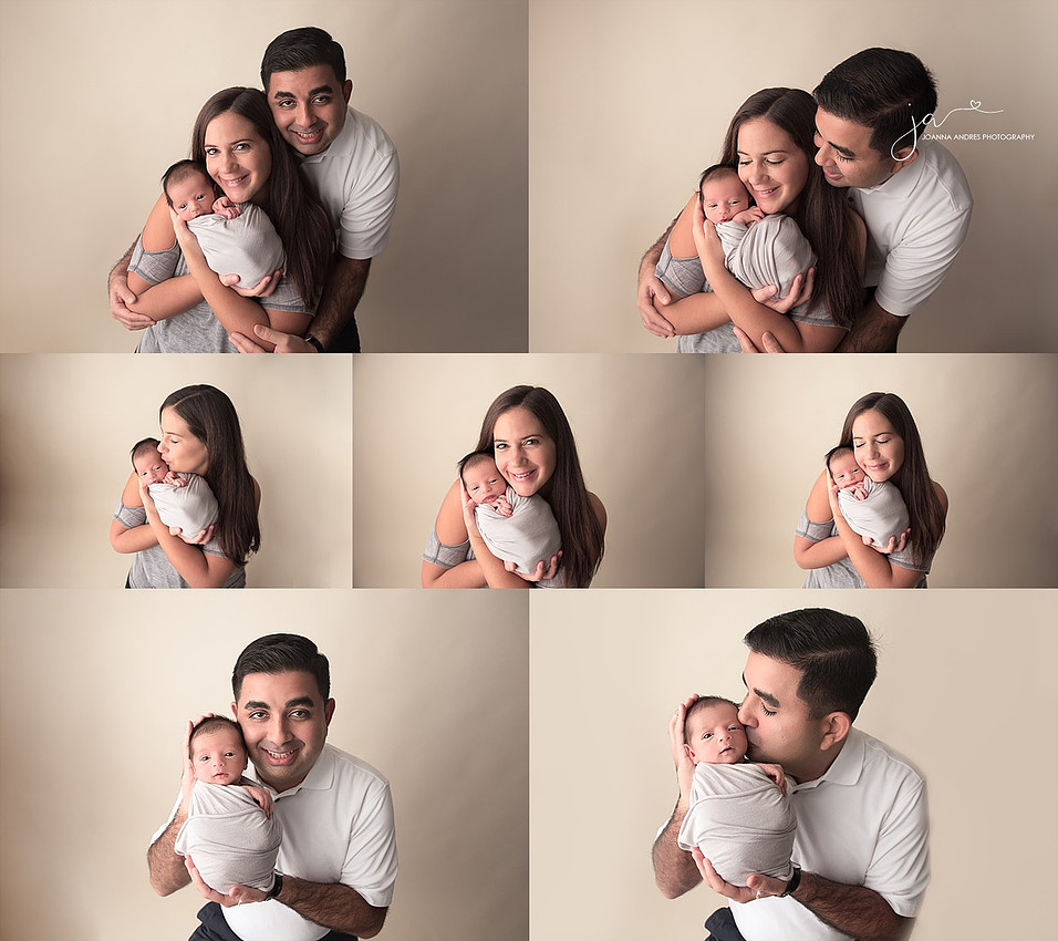 Collage of Baby with Parent in Collage