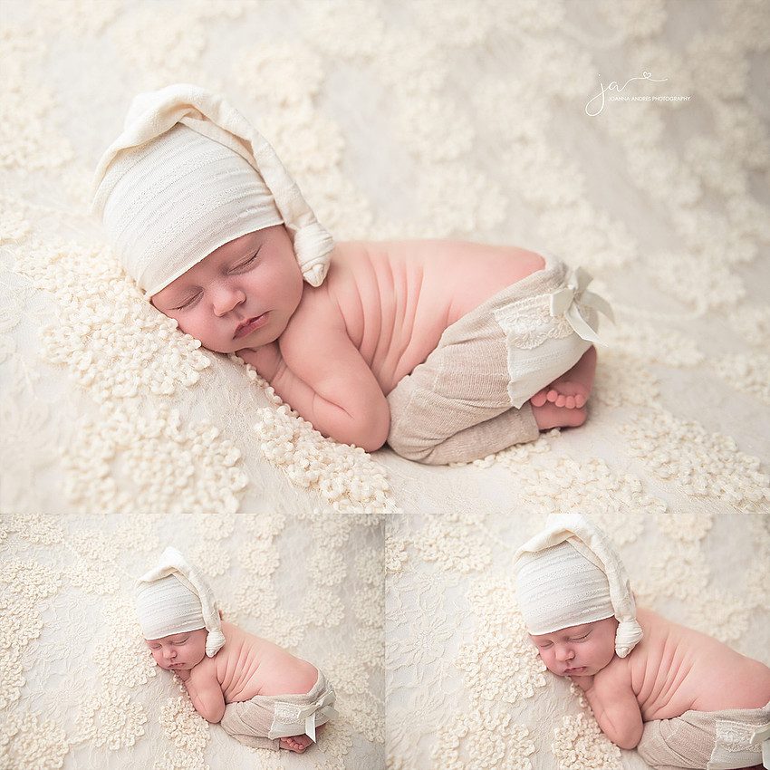 Newborn baby Girl in Neutrals
