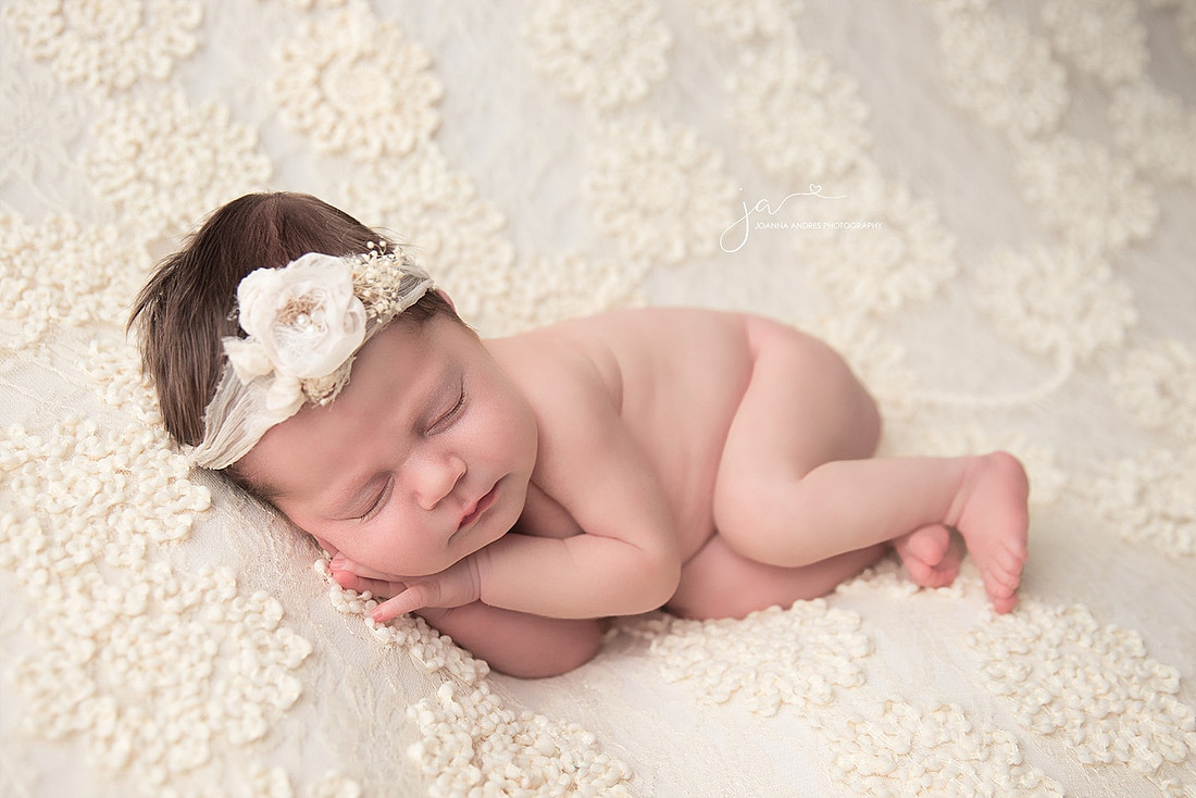 Side Laying Pose in Neutrals