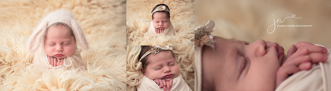 Collage of baby Girl in Neturals
